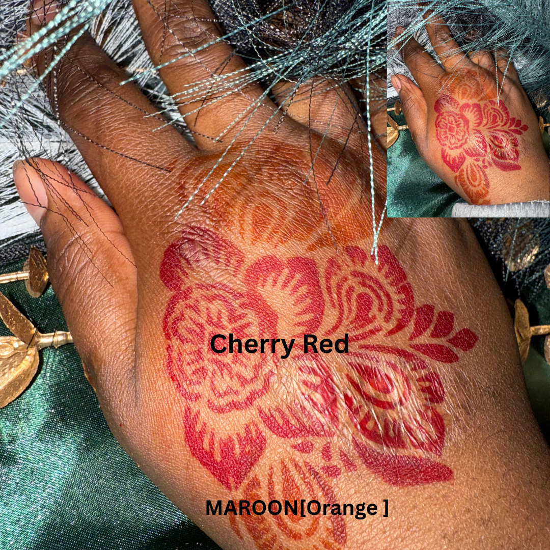 Instant Henna Stain | Fast-Drying Ready-to-Use Temporary Henna Tattoo Paste