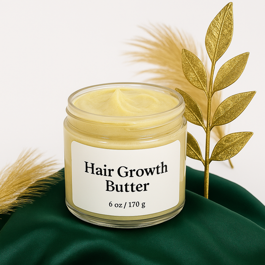Hair Growth Butter – Ayurvedic Infused Cream with Chebe, Neem & Amla | 6oz