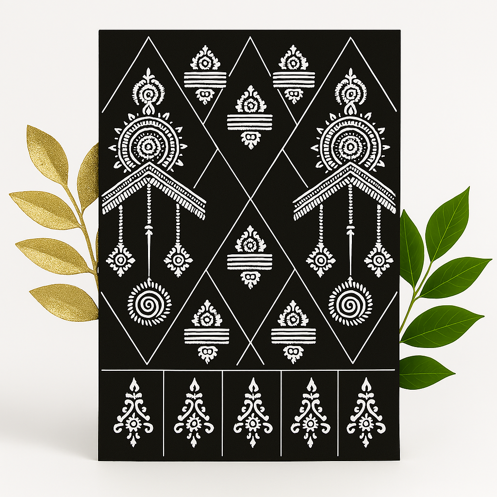 Reusable Henna Stencil Stickers Easy Application for Instant Henna | Perfect for Eid, Brides, Parties & Girls’ Nights