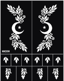 Reusable Henna Stencil Stickers Easy Application for Instant Henna | Perfect for Eid, Brides, Parties & Girls’ Nights