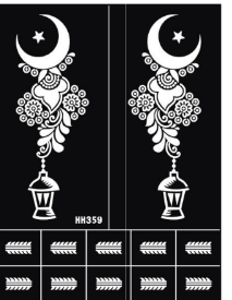 Reusable Henna Stencil Stickers Easy Application for Instant Henna | Perfect for Eid, Brides, Parties & Girls’ Nights