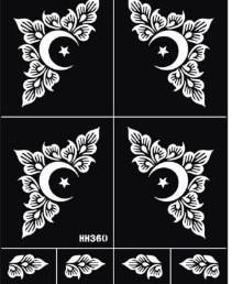Reusable Henna Stencil Stickers Easy Application for Instant Henna | Perfect for Eid, Brides, Parties & Girls’ Nights