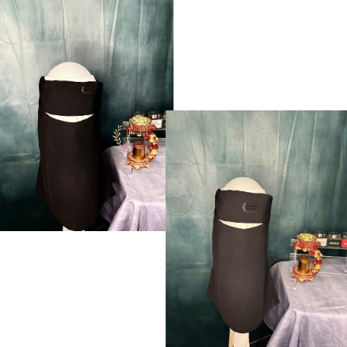 Wool Chiffon Niqab Premium breathable Niqab