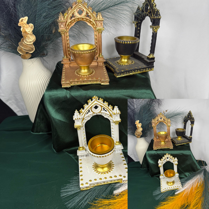 Luxury Bakhoor Burner Elegant Incense Holder for Charcoal, Resin & Frankincense  Perfect for Home & Prayer Space