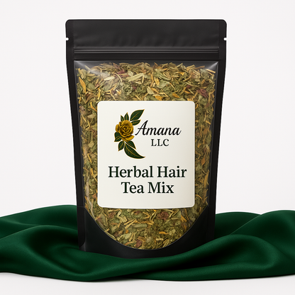 Herbal Hair Tea Mix Ayurvedic Botanical Blend for Hair Growth, Scalp Relief & Shedding Control | 14+ Herbs