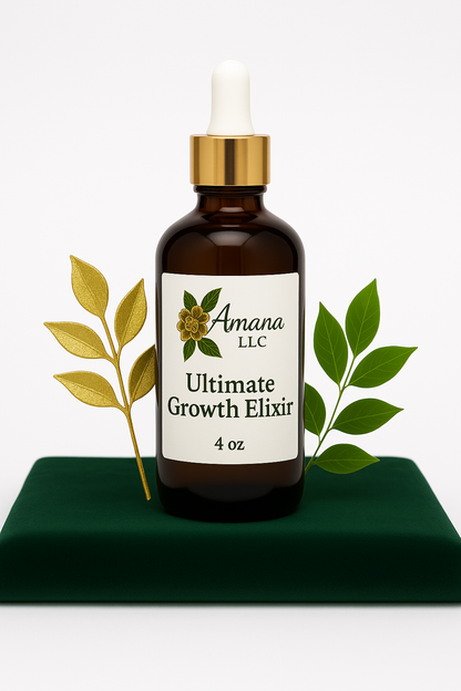 Ultimate Growth Elixir – Ayurvedic Hair Growth Oil for Fast Regrowth, Scalp Nourishment & Stronger Hair | Natural Herbal Formula (4 oz)