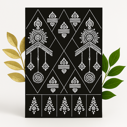 Reusable Henna Stencil Stickers  Easy Application for Instant Henna | Perfect for Eid, Brides, Parties & Girls’ Nights