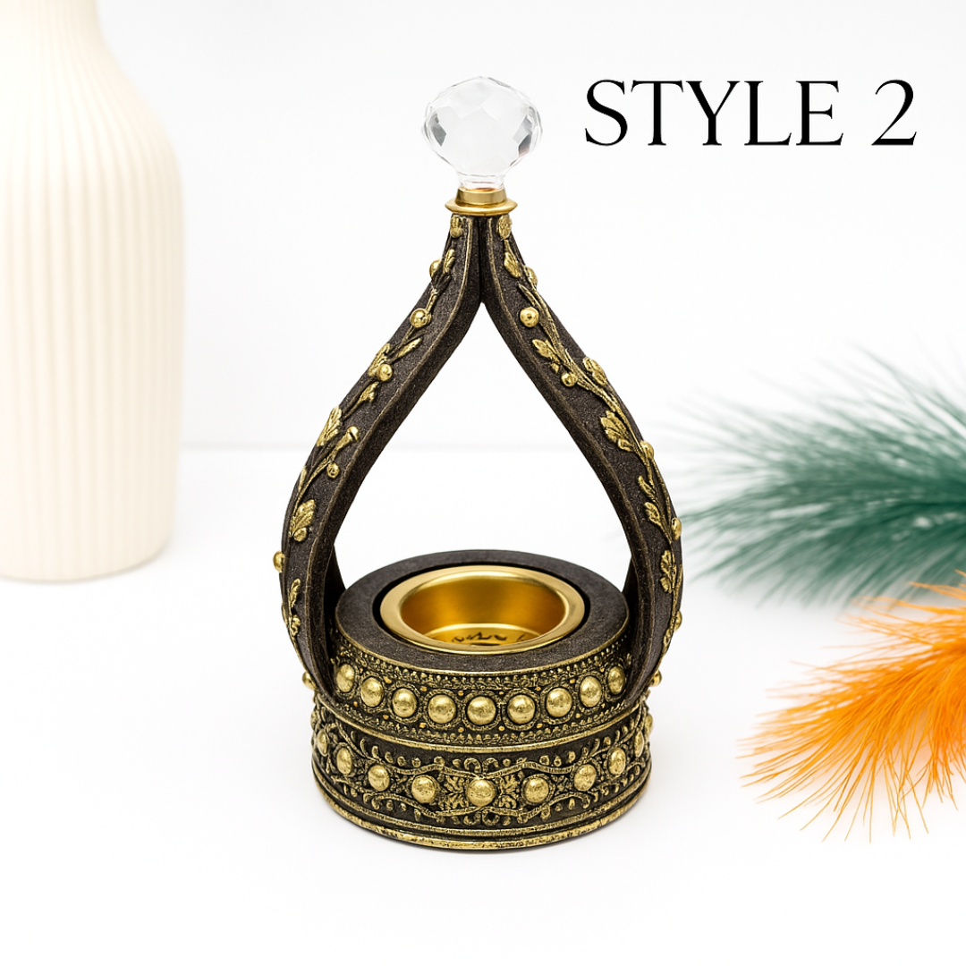 Luxury Bakhoor Burner Elegant Incense Holder for Charcoal, Resin & Frankincense  Perfect for Home & Prayer Space