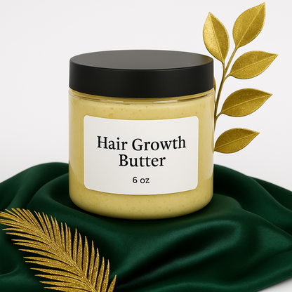 Hair Growth Butter – Ayurvedic Infused Cream with Chebe, Neem & Amla | 6oz