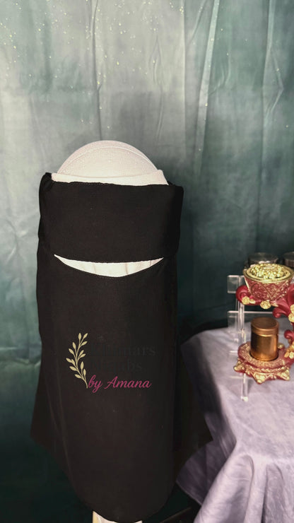 Wool Chiffon Niqab Premium breathable Niqab